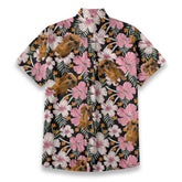 Cool Dachshund Dog Tropical Flower Hawaiian Vacation Shirt